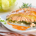 MEDITERRANEAN SALMON WELLINGTON w/ CHEF KARLA GRIMALDI,  AUGUST 14TH at 6PM, $75 PER PERSON, BYOB